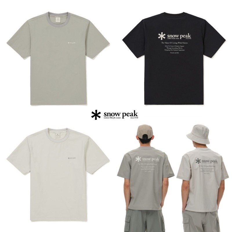snow peak ThinTech Woven Tシャツ 3colors
