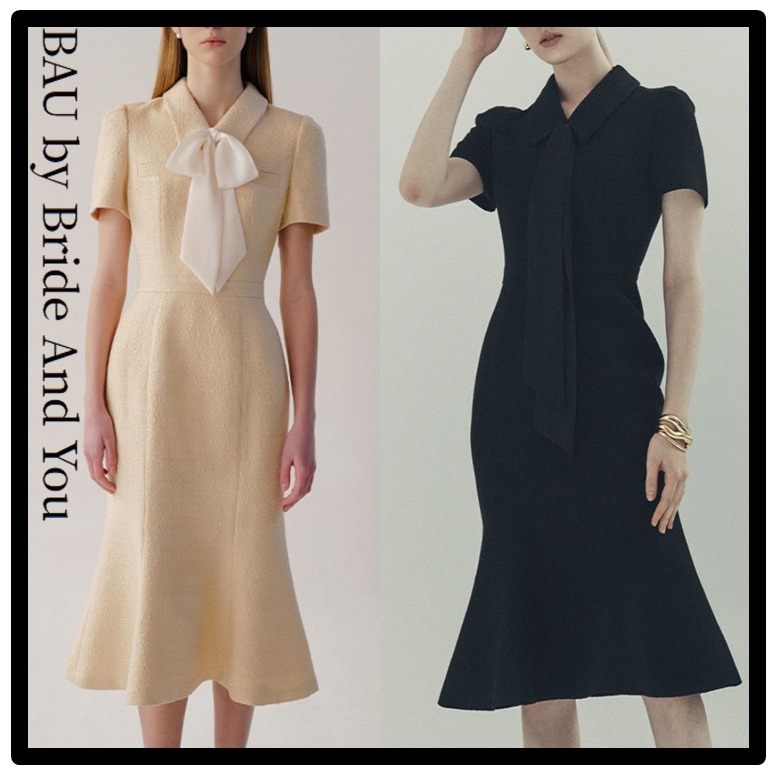 ★BAU by Bride And You★Collar マーメイドツイードワンピース