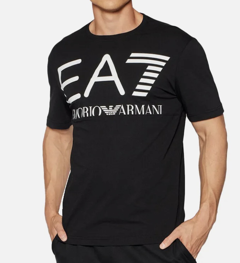 大人気＊Emporio Armani ロゴプリント Tシャツ 黒 送料・関税込