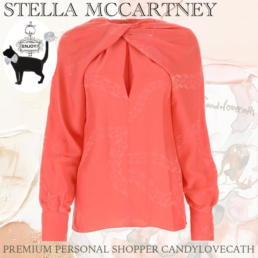 Tシャツ・カットソー STELLA McCARTNEY Salmon Satin Blouse