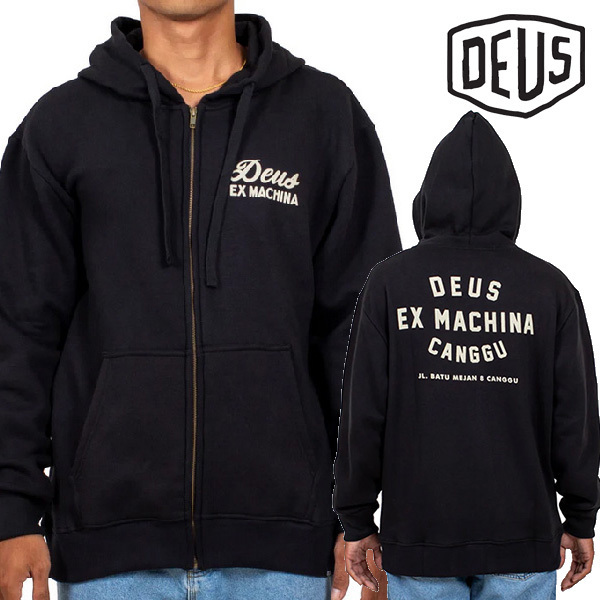 Deus Ex Machina☆CANGGU ZIP HOODIE ジップ フーディ パーカー
