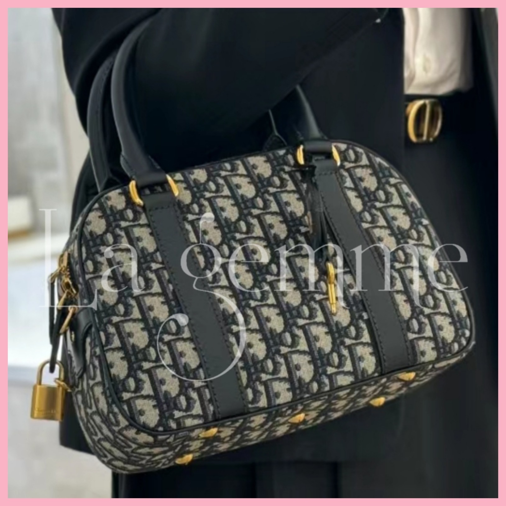 ★国内発送★即納！【Dior】D-Vibe ボウリングバッグ ミディアム