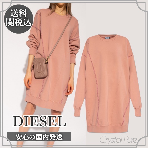 【DIESEL】D-ROBBIECUT ワンピース スウェットシャツ【送関込】