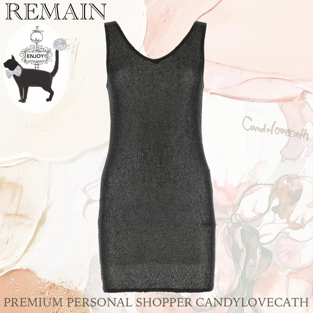 ワンピース REMAIN Black Polyester Mini Dress