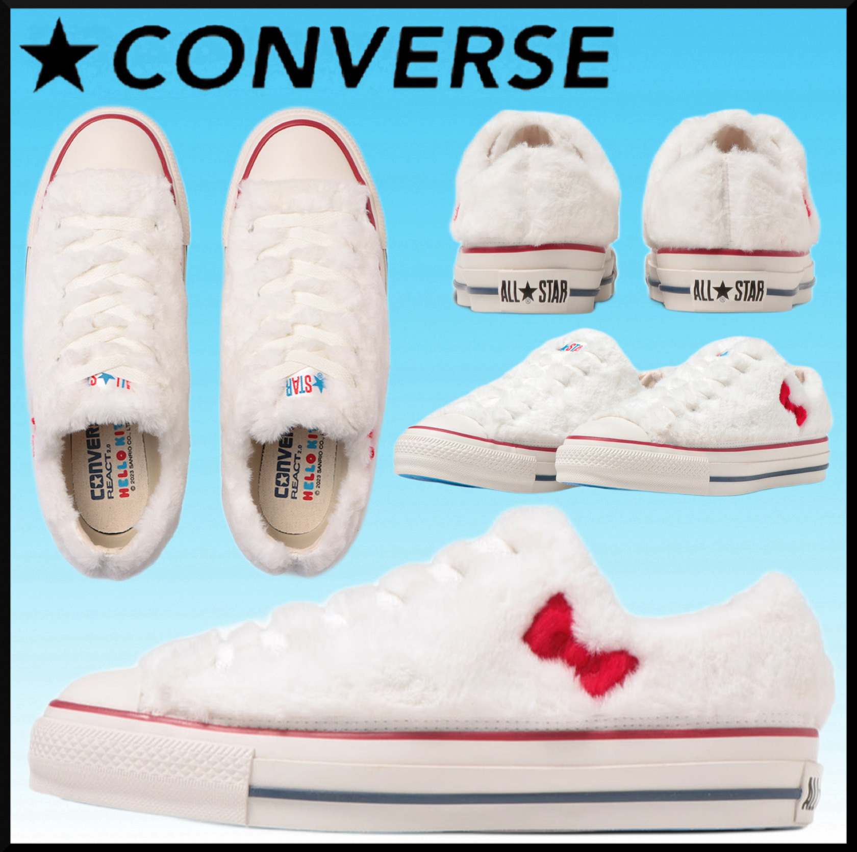 大人気★CONVERSE ALL STAR (R) HELLO KITTY OX★サンリオコラボ