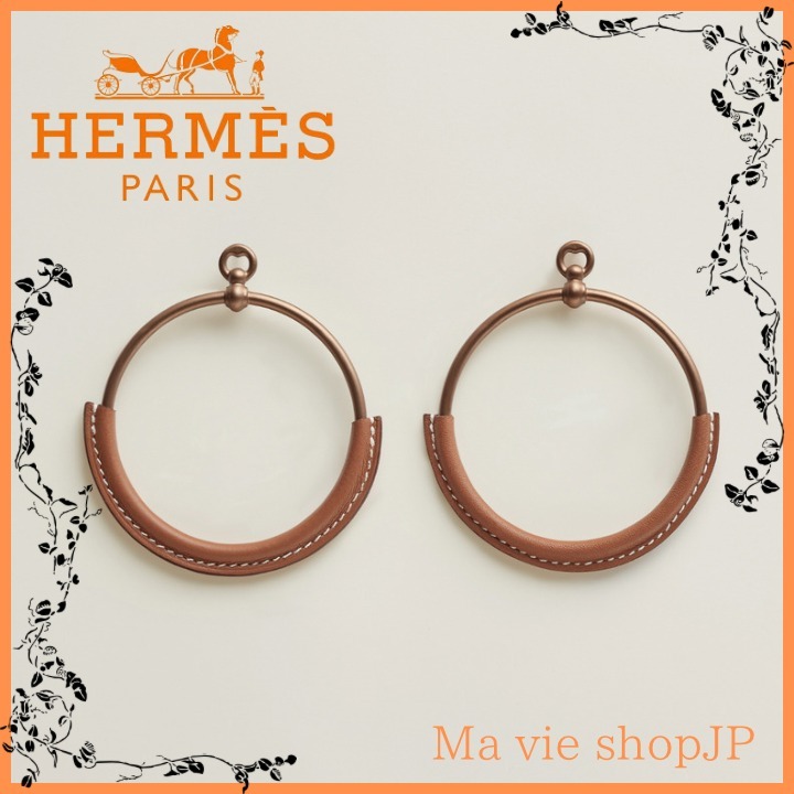 上品な存在感【HERMES】エルメス ループイヤリング ラージサイズ