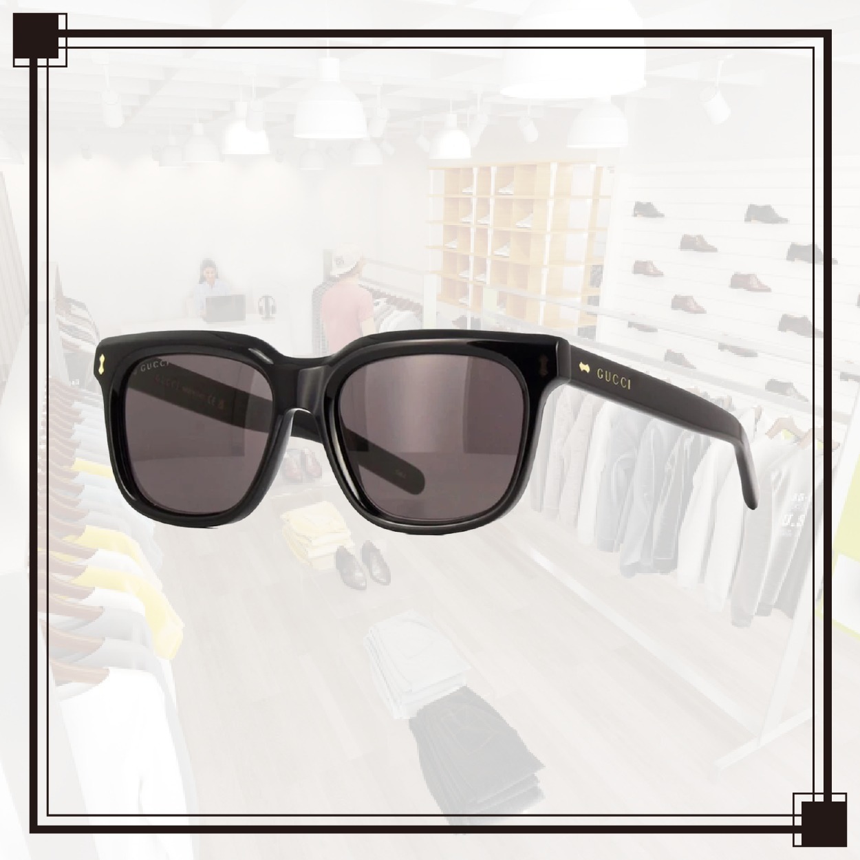 GUCCI(グッチ) GG1523S 001 ロゴ サングラス