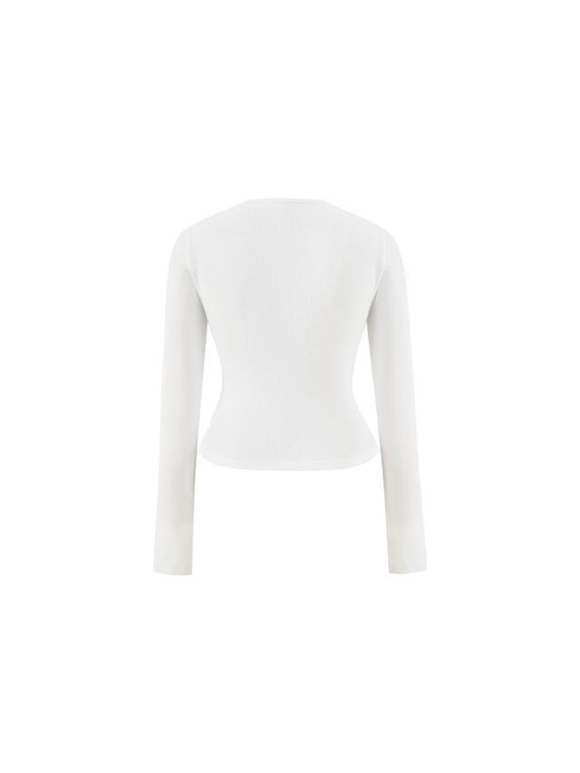 韓国 Not your rose】Hook square top (White/Black) (Not your