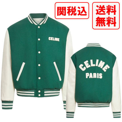 CELINE セリーヌ ブルゾン（その他） 青緑系 4601824D0121 CELINE セリーヌ ブルゾン（その他） 青緑系 4601824D0121