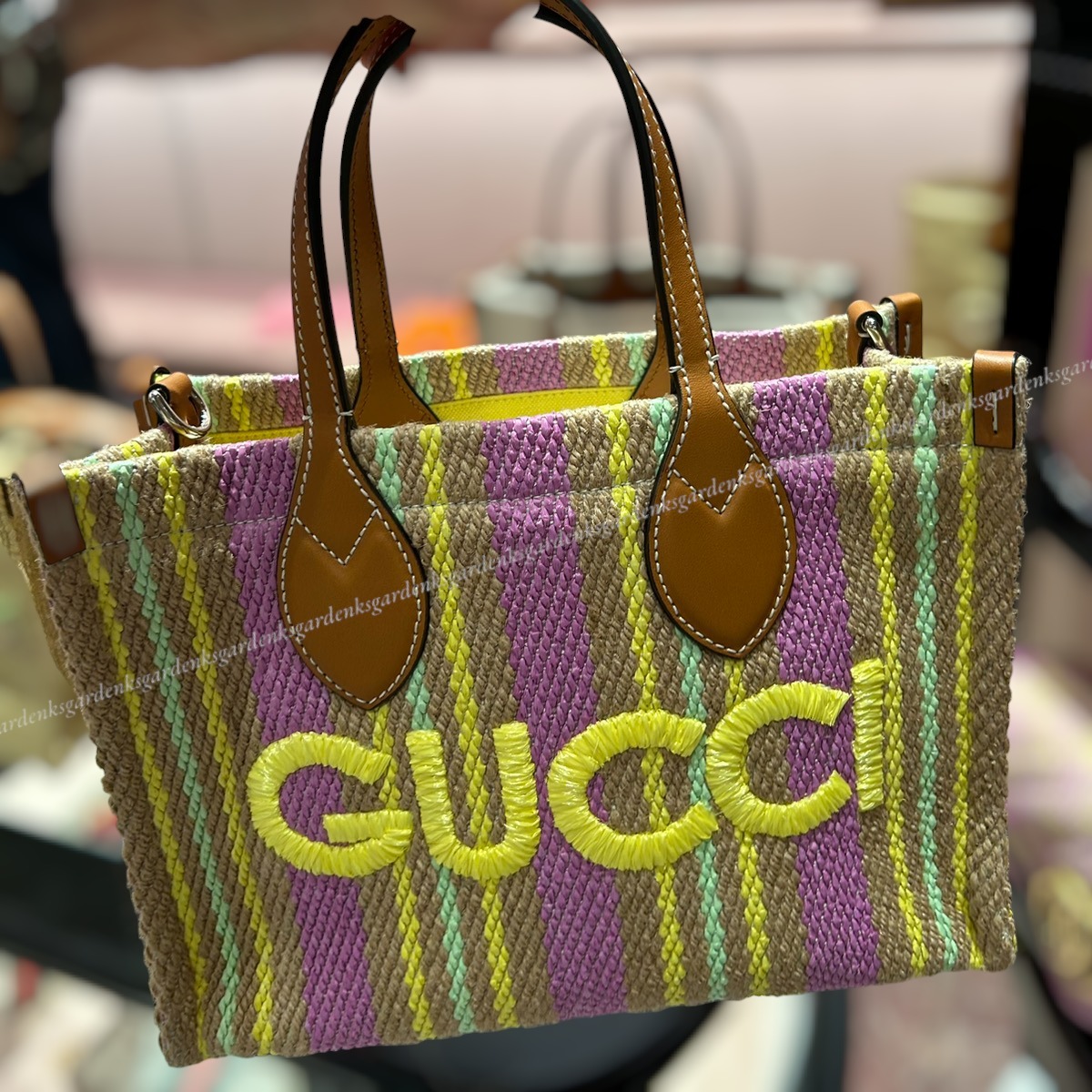 すぐ届く！GUCCI パッチ スモール トートバッグ