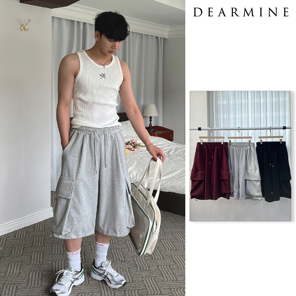 【DEARMINE】Mild Bermuda Cargo Pants