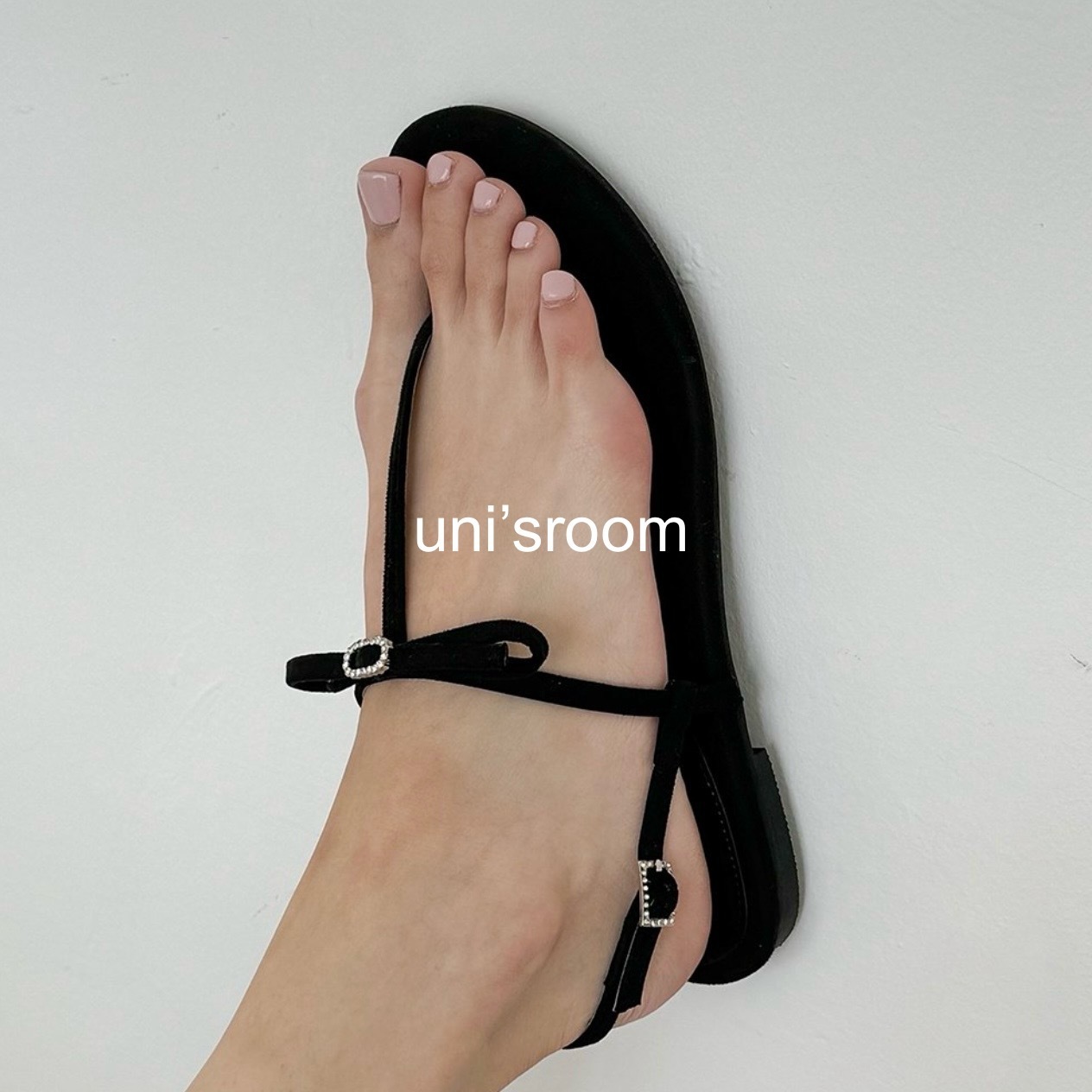 uni's room■2color ストーンバックルリボンサンダル SS-SS24-42