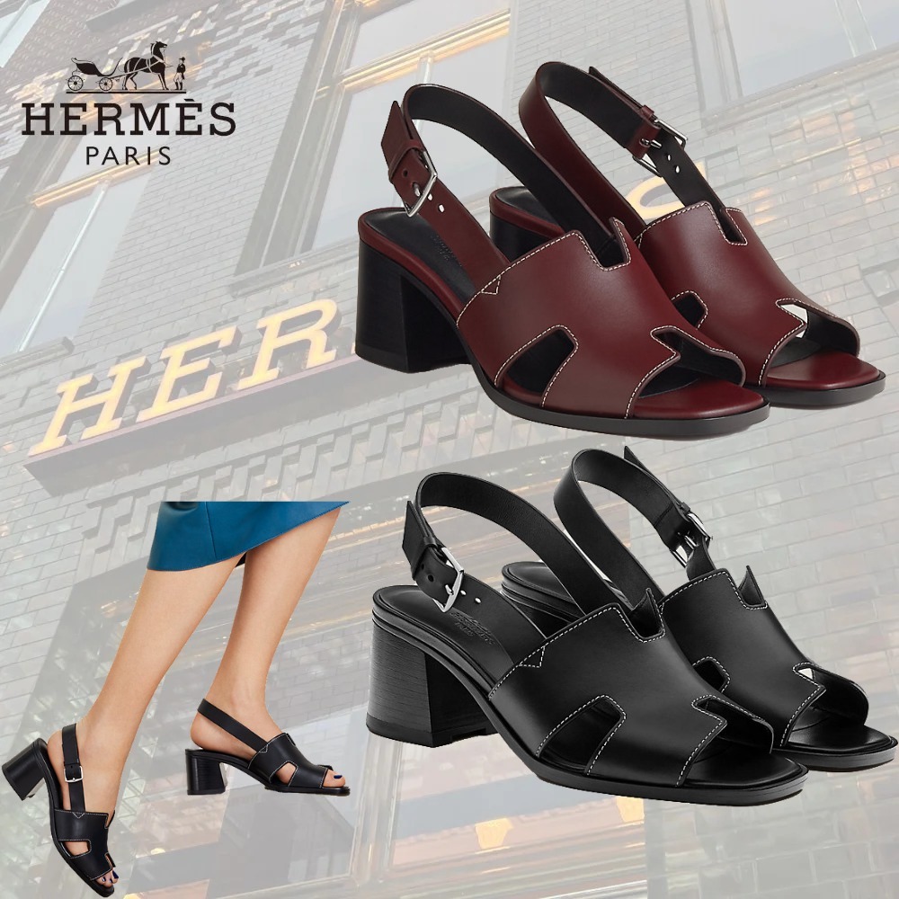 【ヒールが安定していて◎】HERMES サンダル≪エルベ≫60
