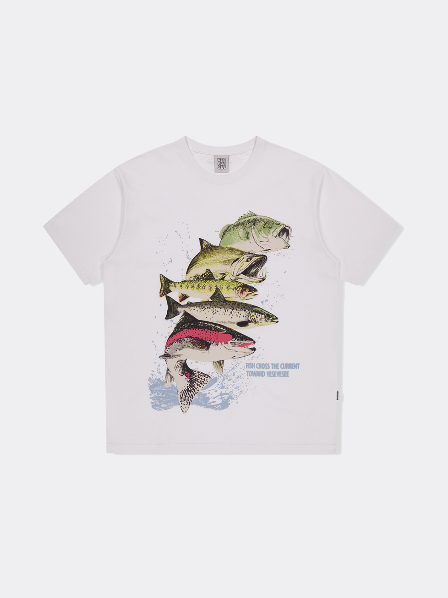 【YESEYESEE】Y.E.S FISHES TEE / WHITE