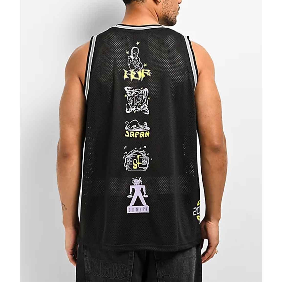 ◇HUF◇Zine Black Basketball ジャージ 送料込 (HUF/タンク