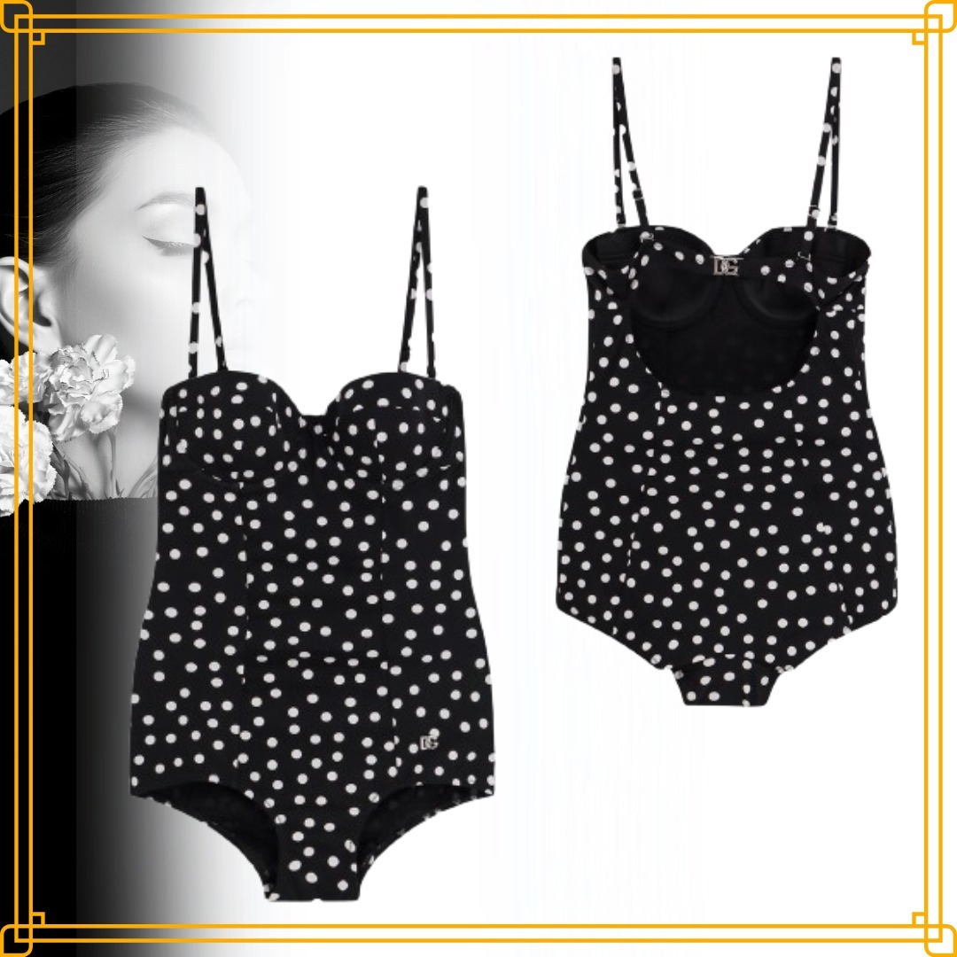 ◆直営店◆【Dolce&Gabbana】ポルカドットプリント 水着
