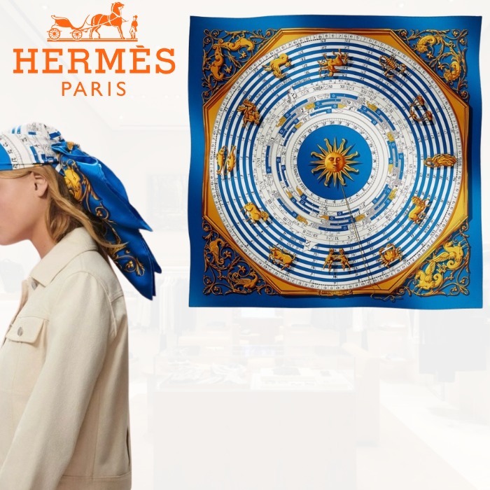 日本未入荷【HERMES】カレ90 《Astrologie 》 (HERMES/スカーフ