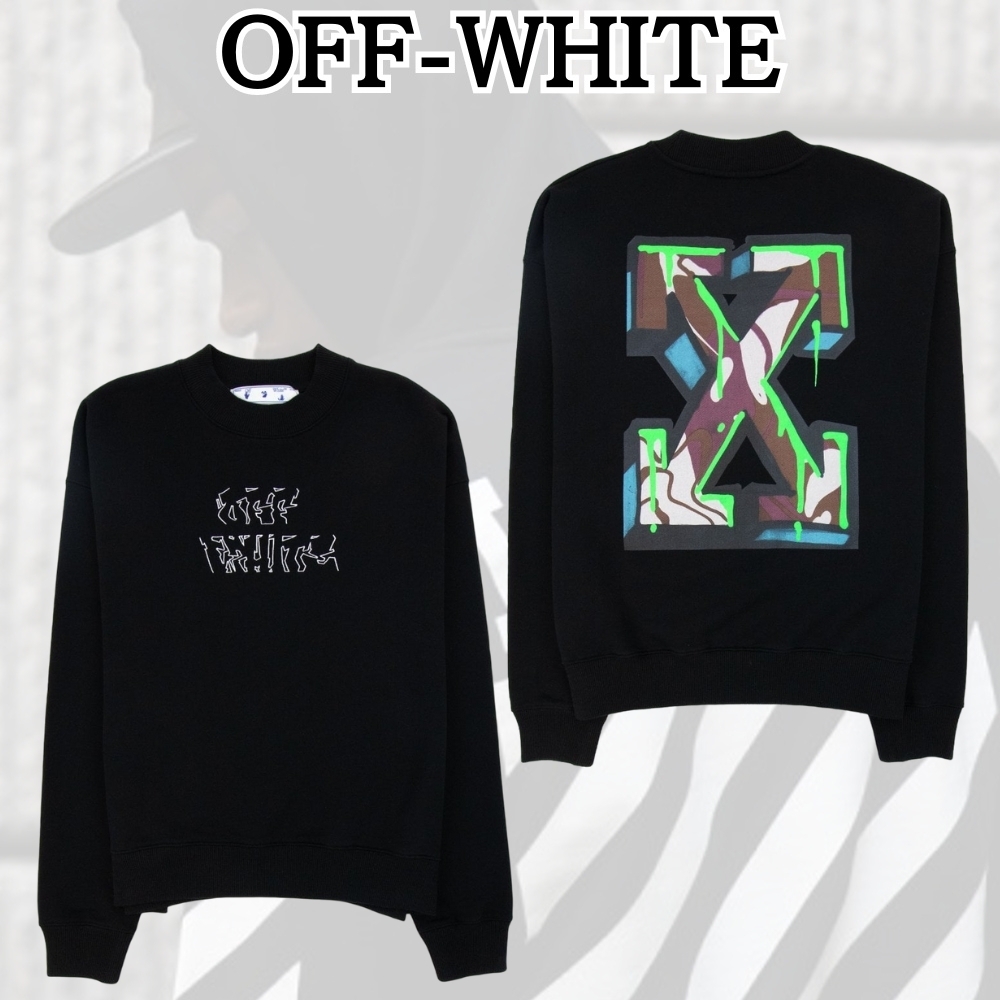 OFF-WHITE*エレガントな逸品*Neen Arrow Skate スウェットシャツ