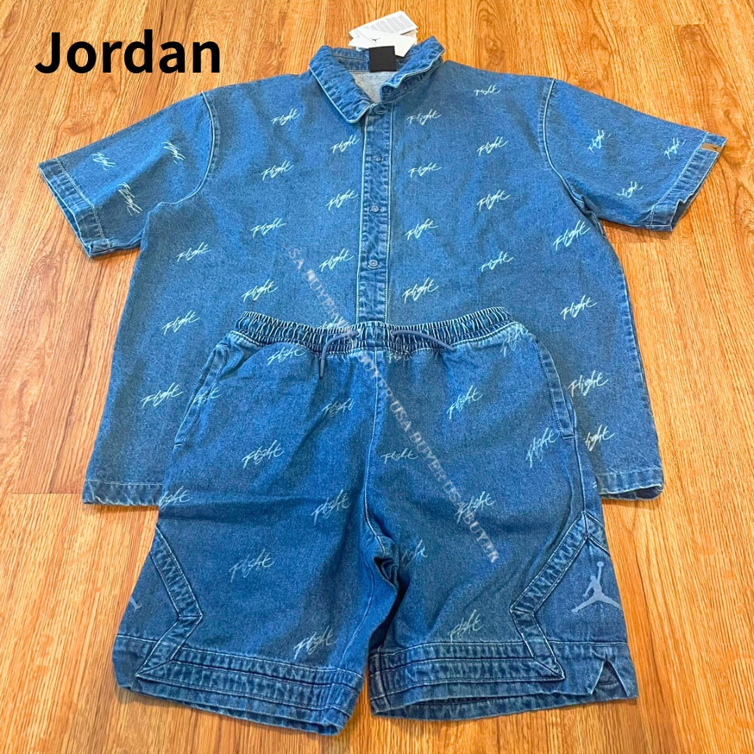 上下アップ★【NIKE】ジョーダン デニム シャツ ＆ ショート
