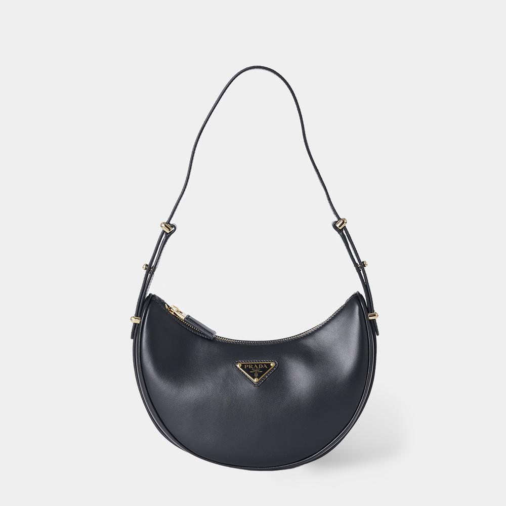 PRADA レディース アーケ レザー ショルダーバッグ