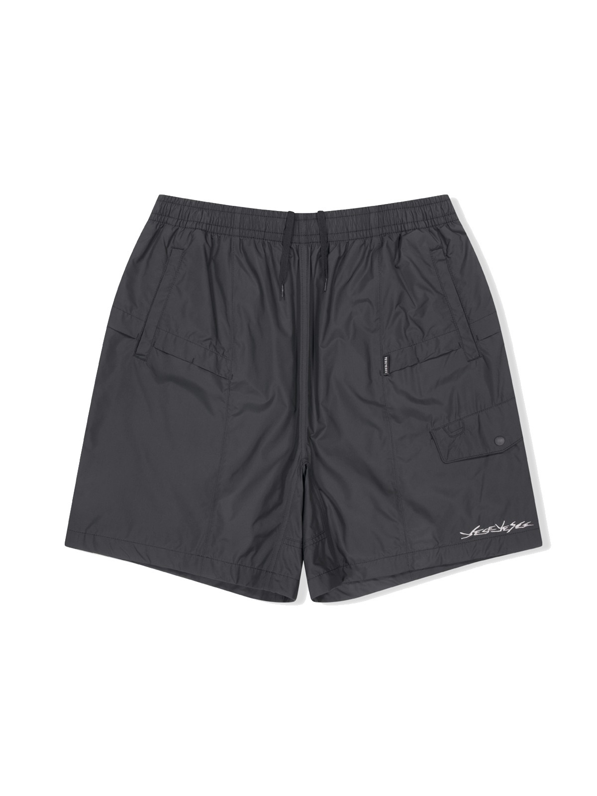 【YESEYESEE】PANELED COMFORT SHORTS BLACK