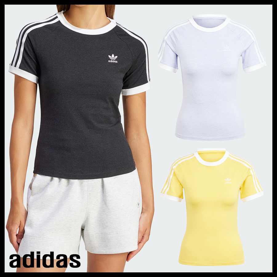☆adidas originals☆W 3S SLIM RAGLAN Tシャツ☆追跡可 (adidas