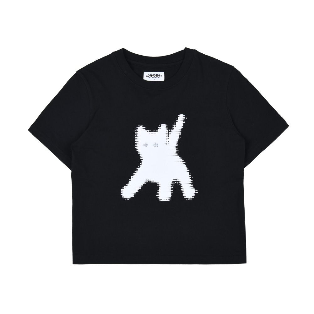 ☆aeae☆FLASHED CATS EYE CROP T-SHIRTS☆送料・関税込 (AEAE/T