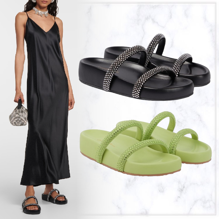 【GIANVITO ROSSI】装飾付き◆プラットフォーム◆サンダル