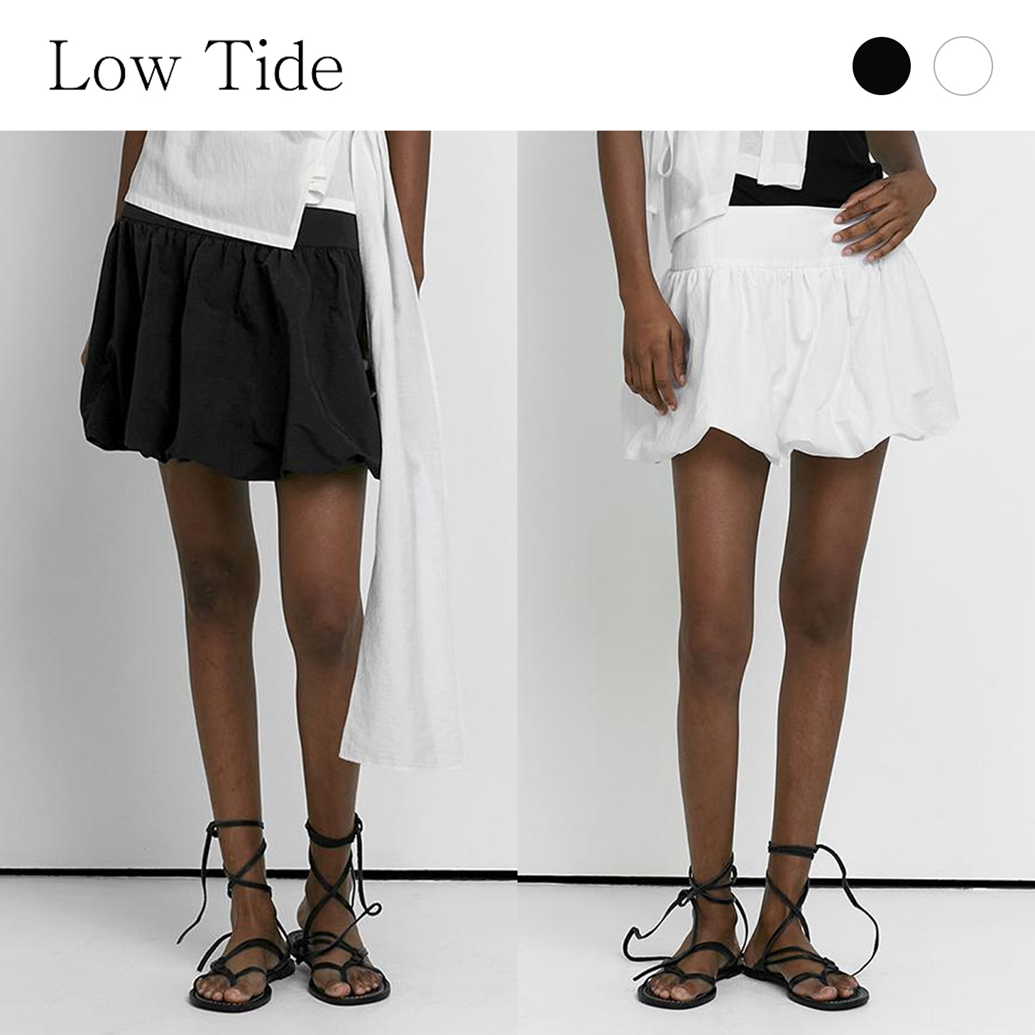 ミニスカート Low Tide : 24SS / BALLOON MINI SKIRT (2COLORS)