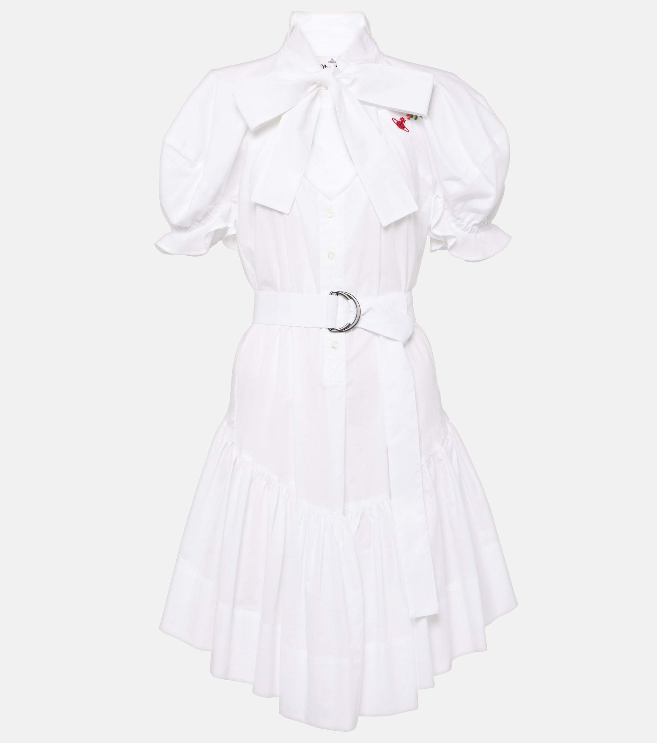 VIVIENNE WESTWOOD*コットン製 フットボールハートシャツドレス