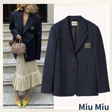 大人MUSE新垣結衣さん着用☆Miu Miu☆ロゴジャケット