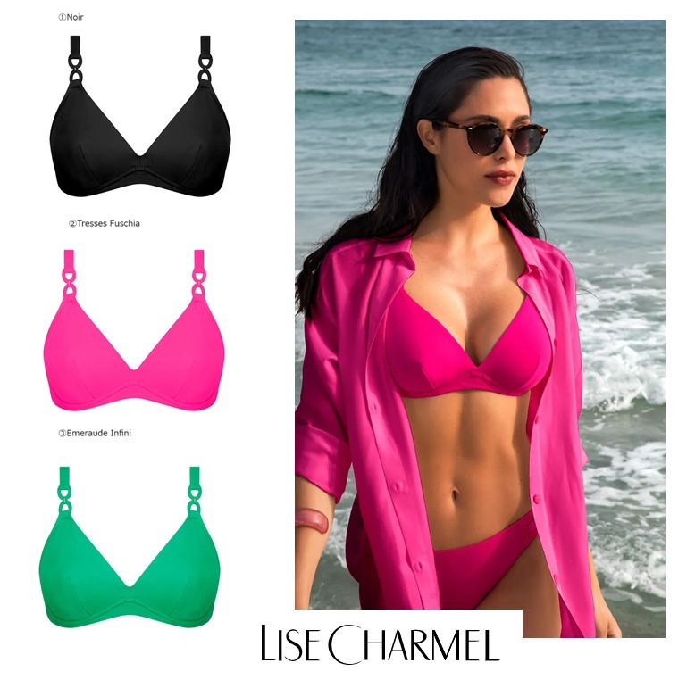 【LISE CHARMEL】新作★GRACE INFINIE ワイヤー入トライアングル