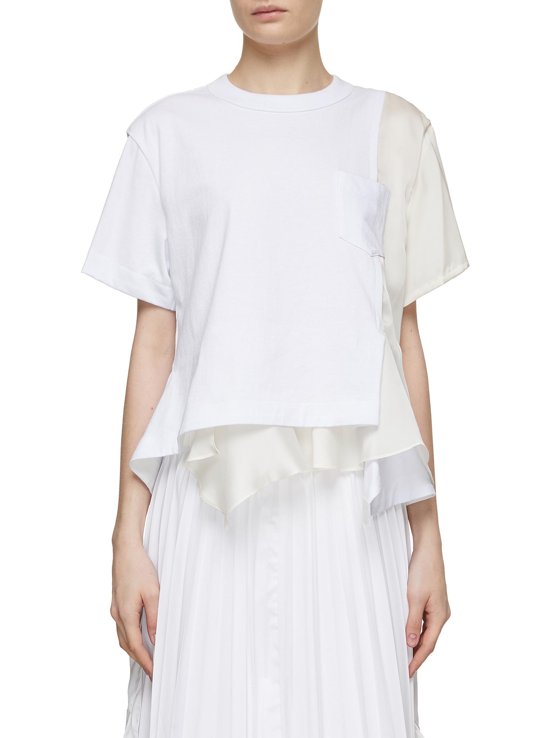 【関税込み】sacai トープ コットン ジャージ Tシャツ 関税送料込☆sacai コットンジャージーTシャツ