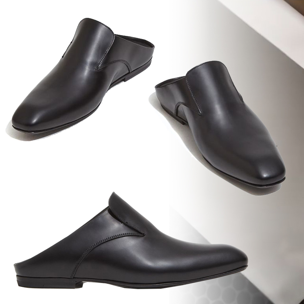 【DRIES VAN NOTEN】SS24 レザー ミュール Black 送料関税込