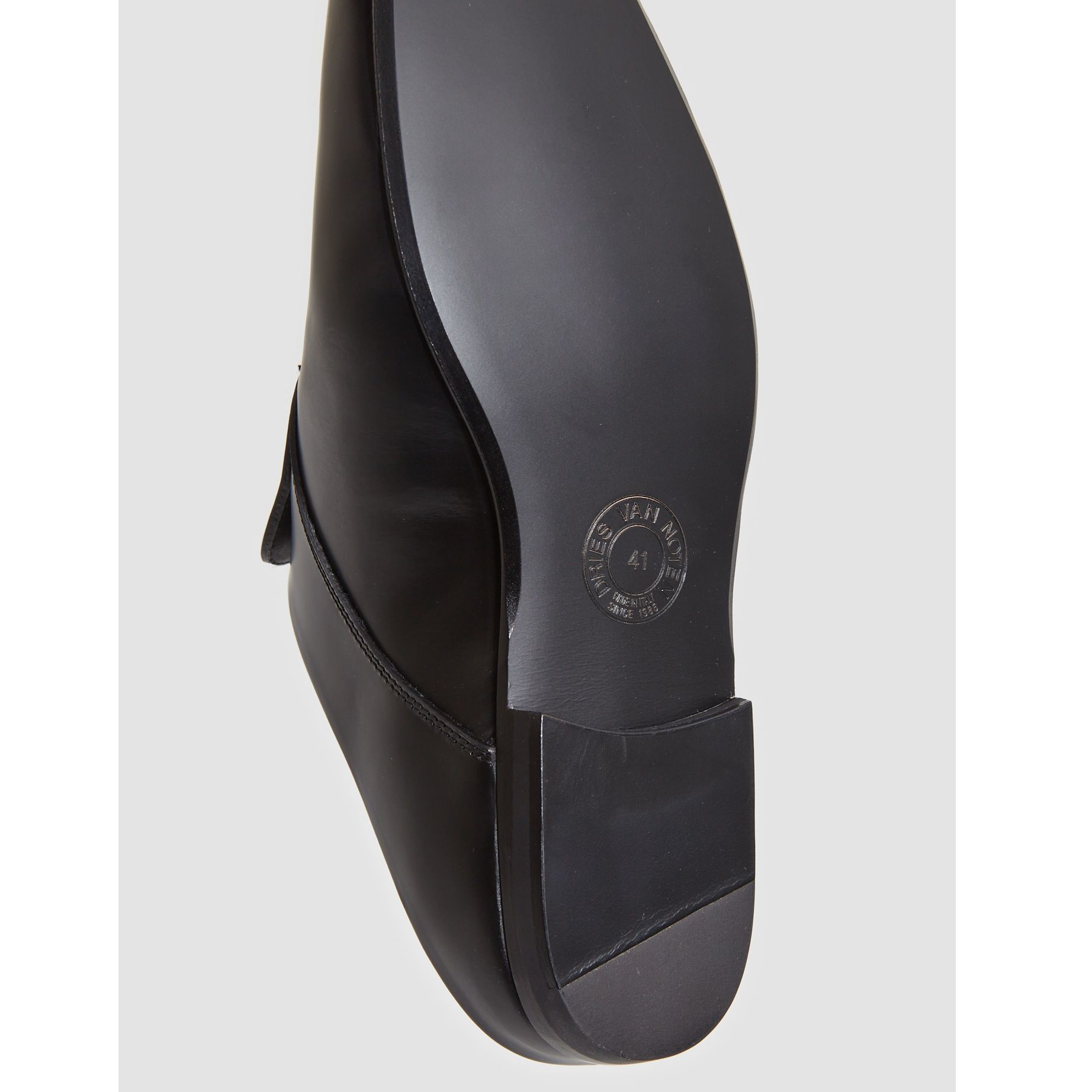 【DRIES VAN NOTEN】SS24 レザー ミュール Black 送料関税込 DRIES VAN NOTEN】SS24 レザー ミュール Black 送料関税込 靴