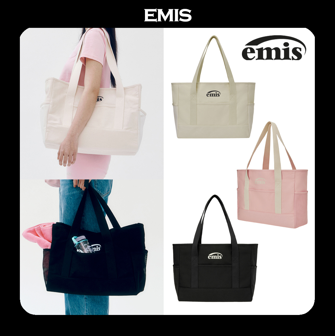 EMIS★[正規品] CANVAS SHOULDER BAG 3COLOR