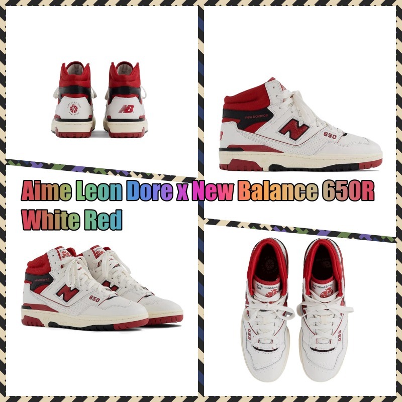 ★Aime Leon Dore x New Balance 650R★White Red