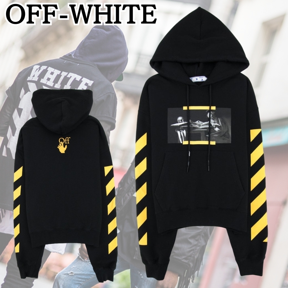 OFF-WHITE*いつもと違う雰囲気*Carav ペイント スウェットシャツ