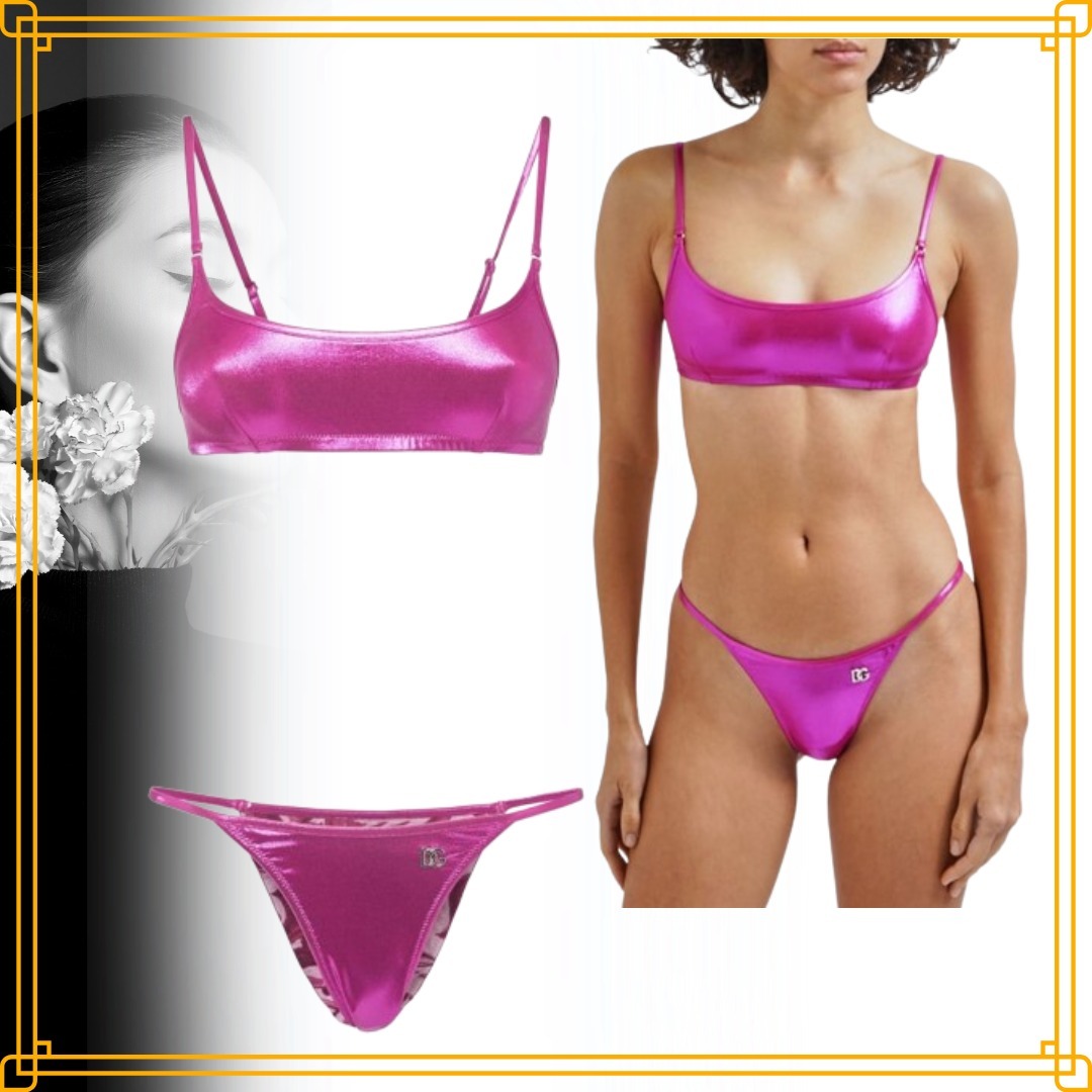 ◆直営店◆【Dolce&Gabbana】ラミネート ブラジャービキニ