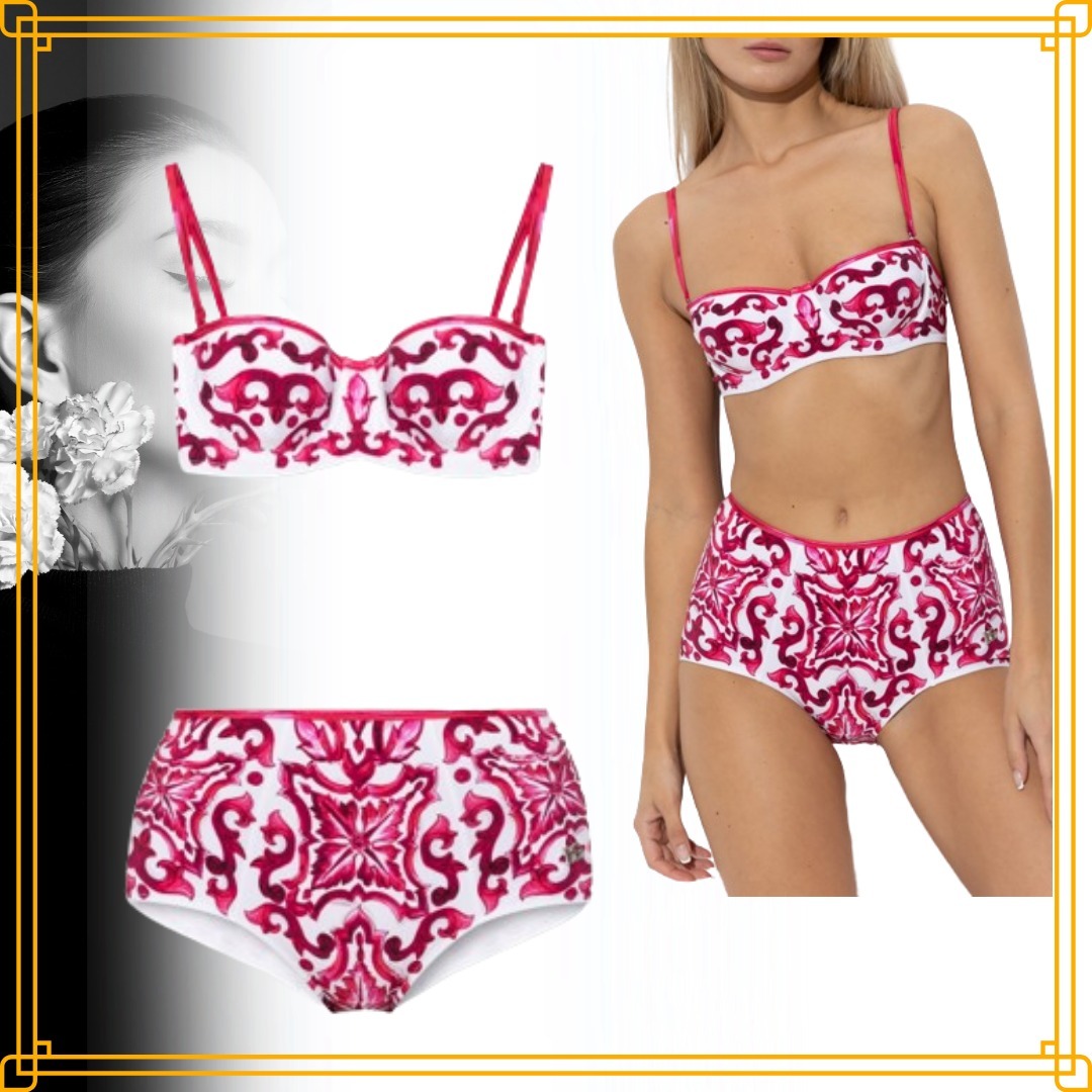 ◆直営店◆【Dolce&Gabbana】マジョリカプリント ビキニ