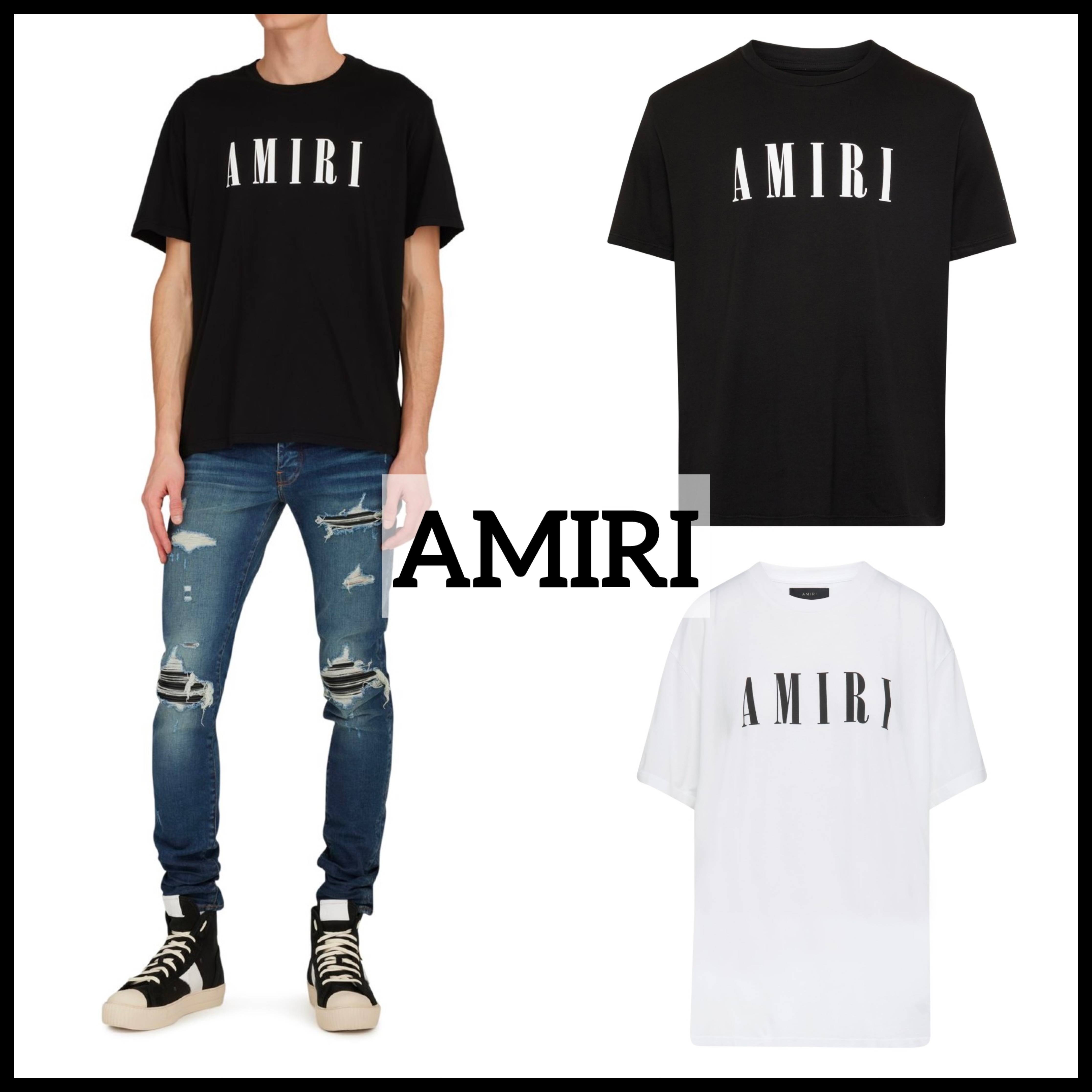 AMIRI ロゴ入り半袖Tシャツ