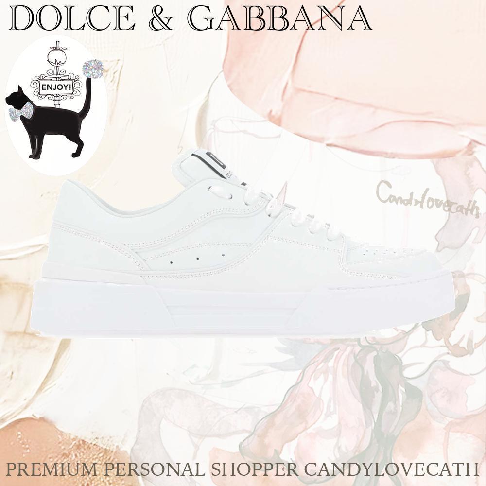 スニーカー DOLCE & GABBANA White Leather New Roma Sneakers
