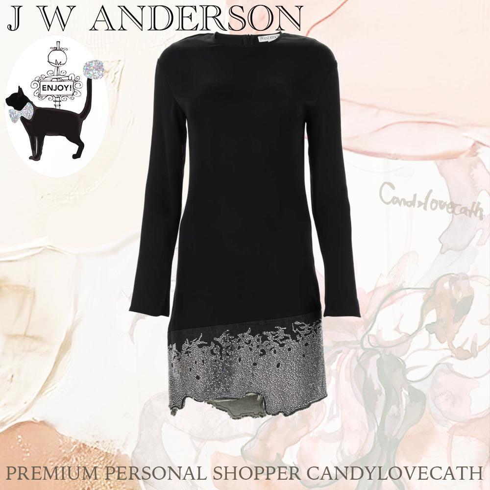ワンピース JW ANDERSON Black Triacetate Blend Dress