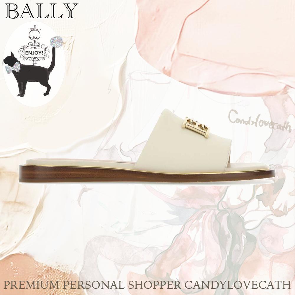 サンダル・ミュール BALLY Ivory Leather Eloise Slippers