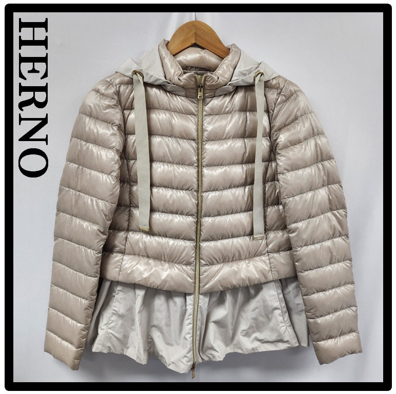 ★関税込★HERNO★女性フードパディングジャケット★