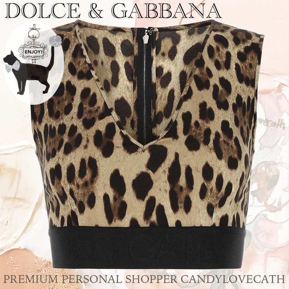Tシャツ・カットソー DOLCE & GABBANA Printed Charmeuse Top