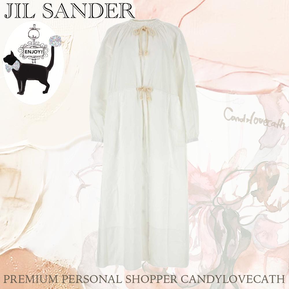 ワンピース JIL SANDER White Cotton Dress
