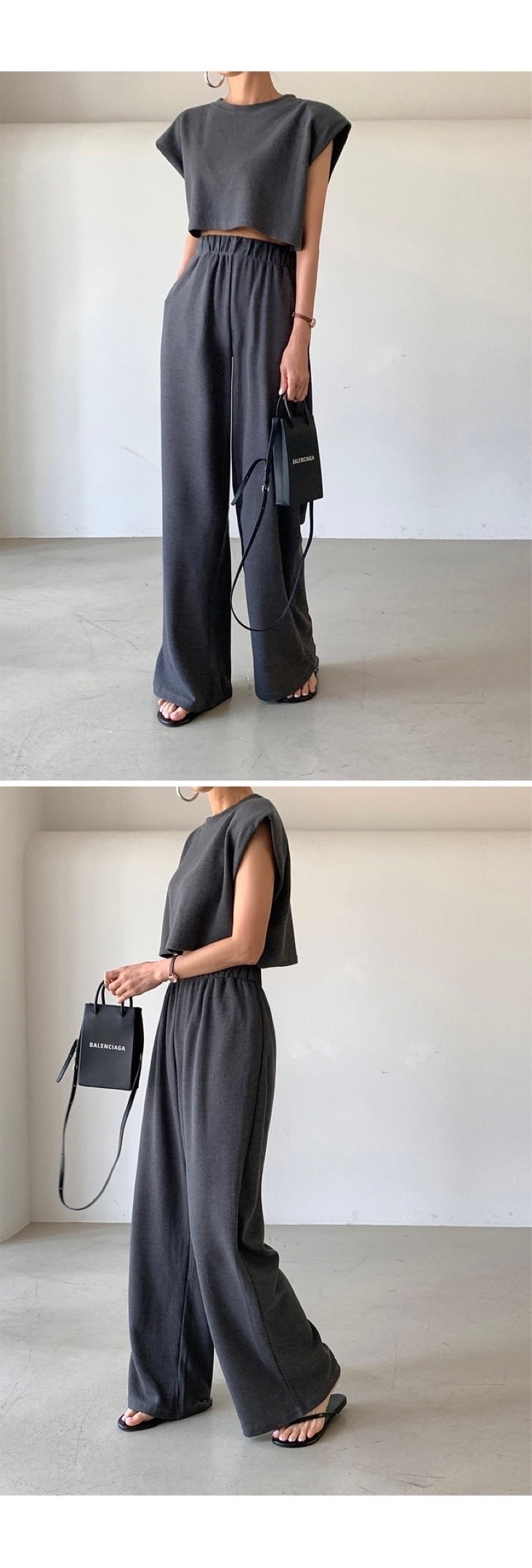 リュクス セットアップ ノースリーブ ワイドパンツ 韓国 cr4676 楽天市場】セットアップ レディース カジュアル パンツ 上下