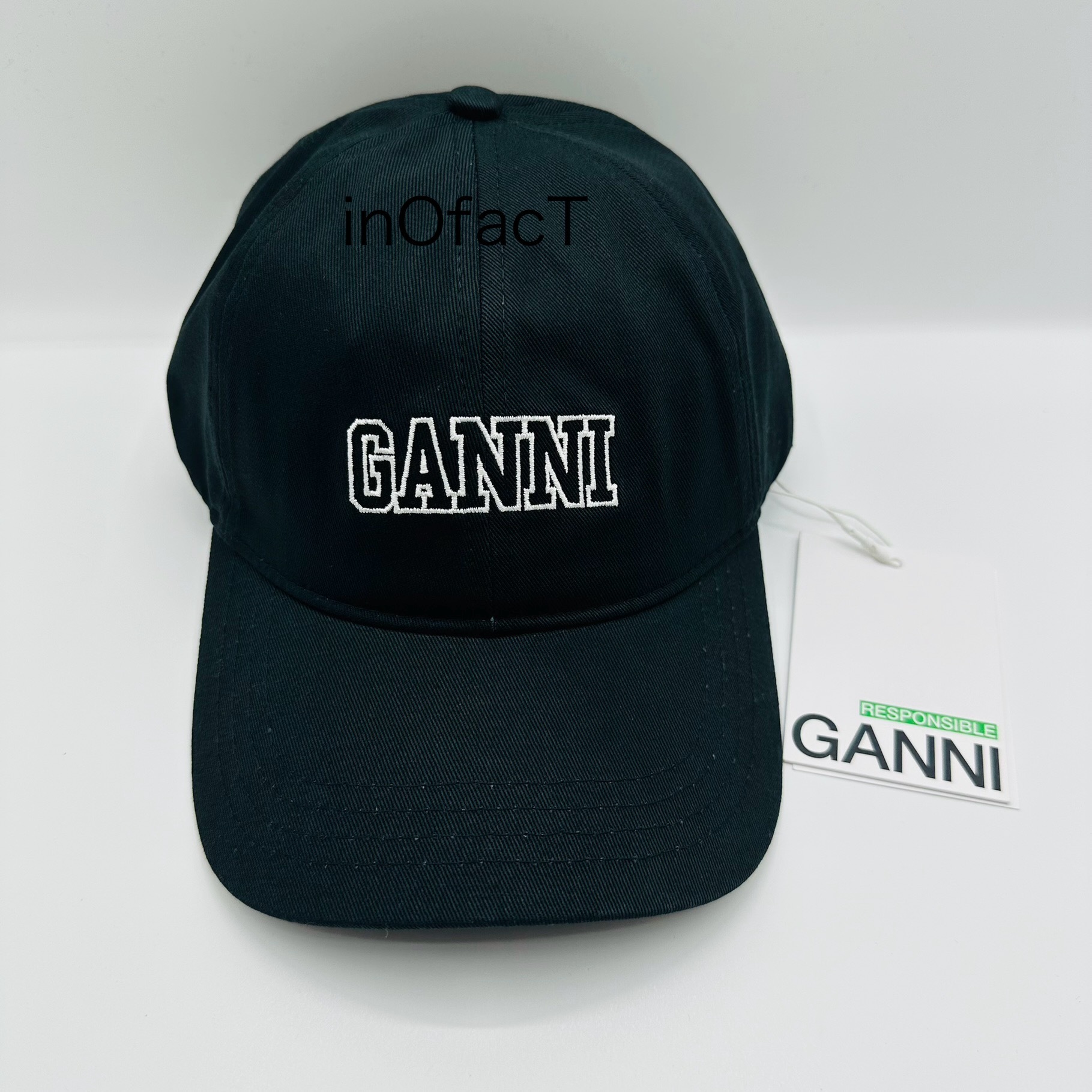 GANNI CAP HAT ガニー ロゴキャップ ベースボールキャップ