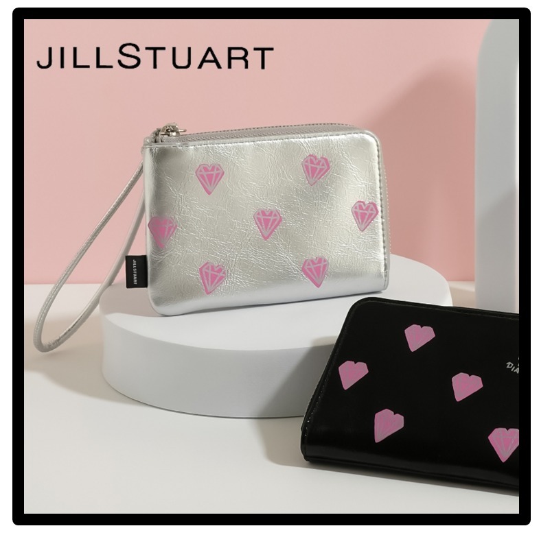 ★関税込★JILLSTUART★PETITE DIA PATTERN ZIPPER HALF WALLET